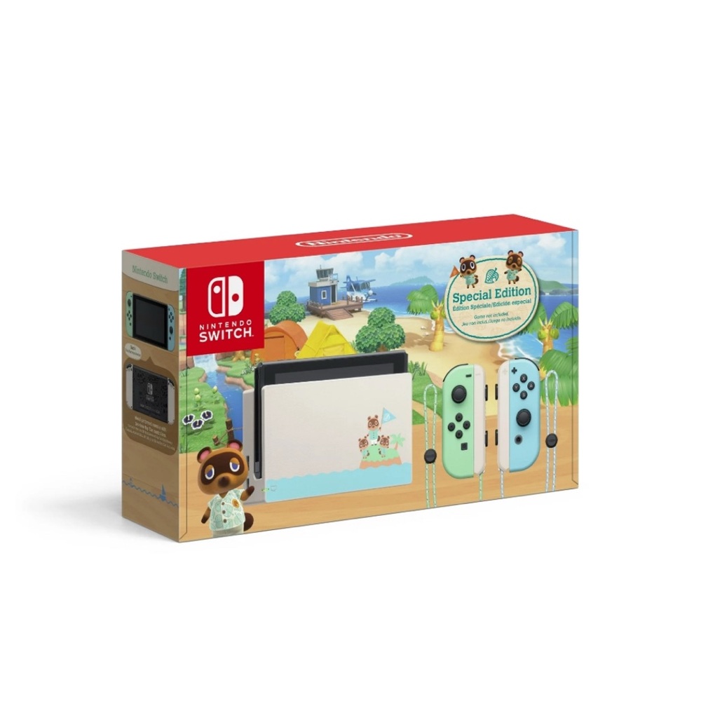 Nintendo Switch Special Edition Animal Crossing- Blue, and Green